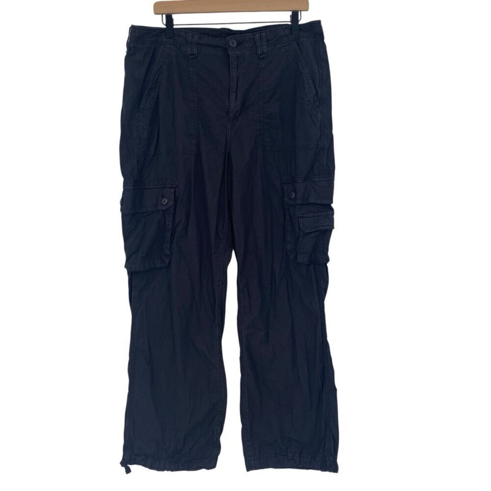 American Eagle Womens Size 16 Gray Baggy Jogger Y2K Skater Cargo Pants
